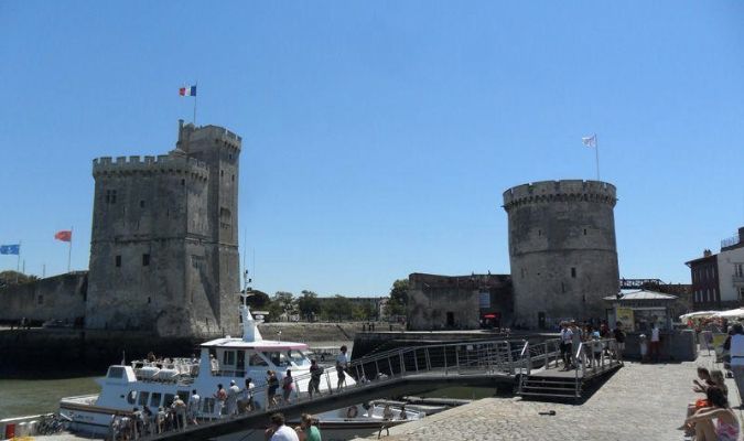 Vue sur le vieux port de la rochelle