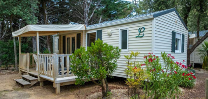 location de mobil-home 2 chambres en charente maritime à la flotte en ré