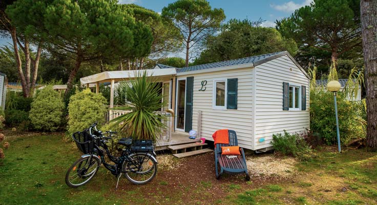 Location de mobil-homes premium au camping 5 étoiles la grainetiere sur l'ile de ré