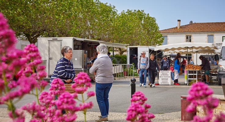 Camping proche des marchés à visiter sur l'Île de Ré