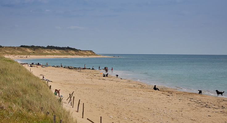 Plage des grenettes sur l'île de Ré proche de Sainte Marie de Ré